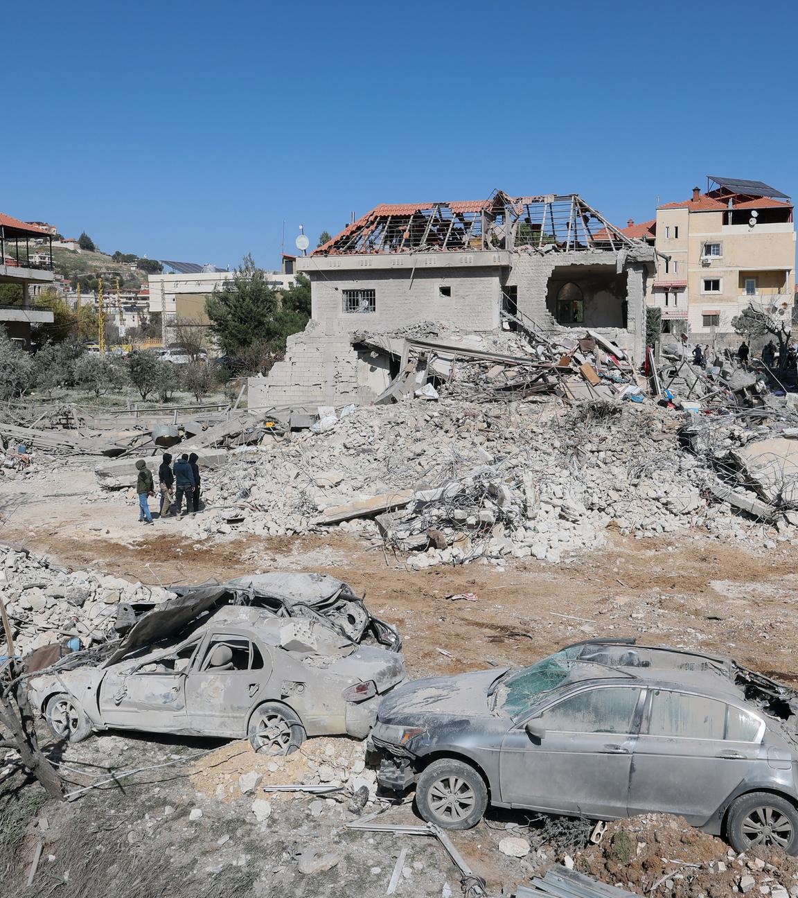 Bednayel im Libanon nach Angrifen durch Israel 