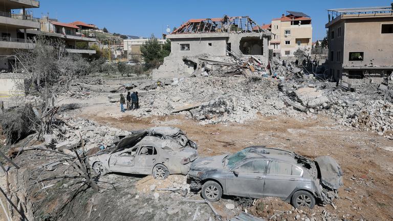 Bednayel im Libanon nach Angrifen durch Israel 
