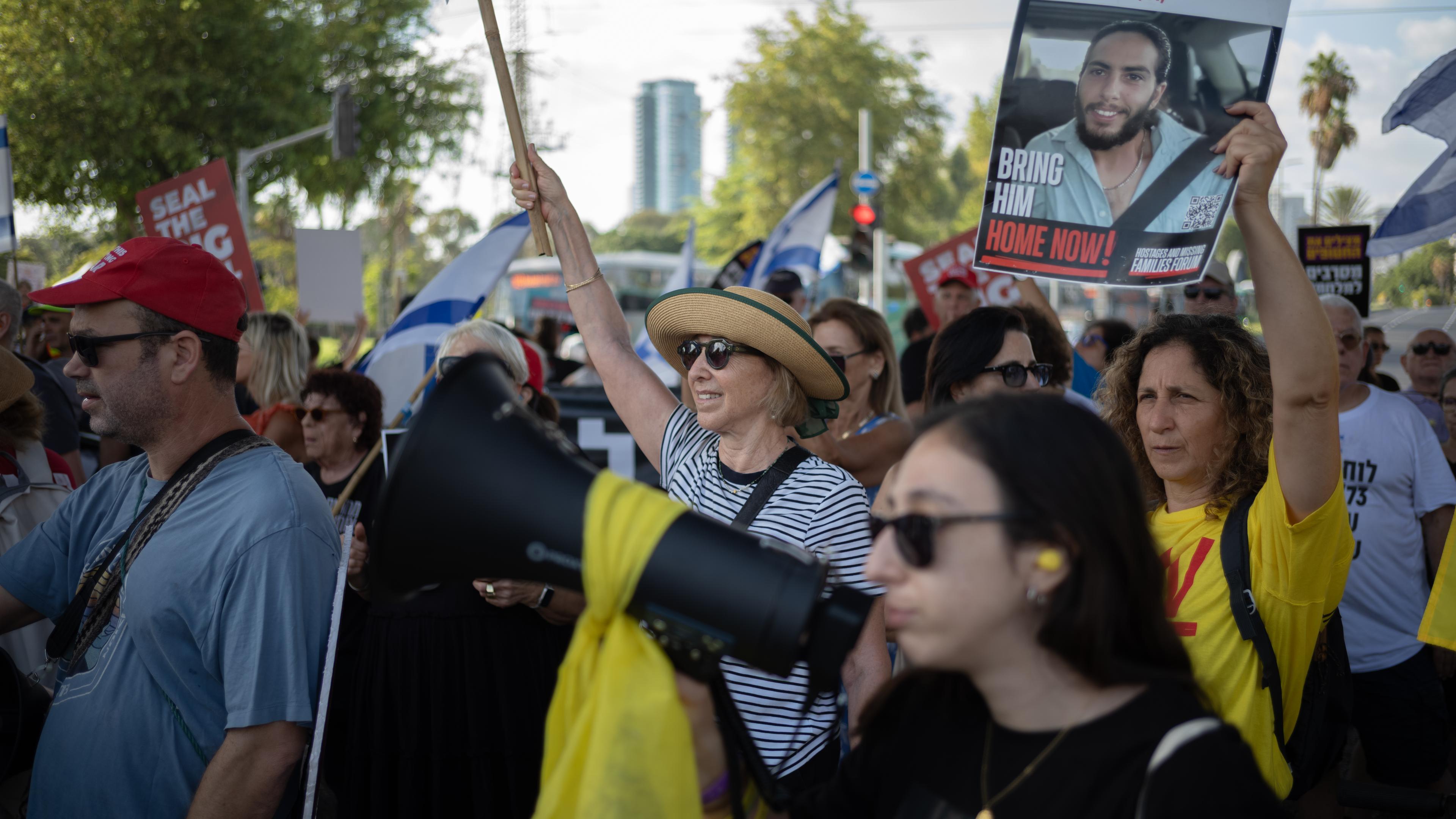 Demonstranten in Israel