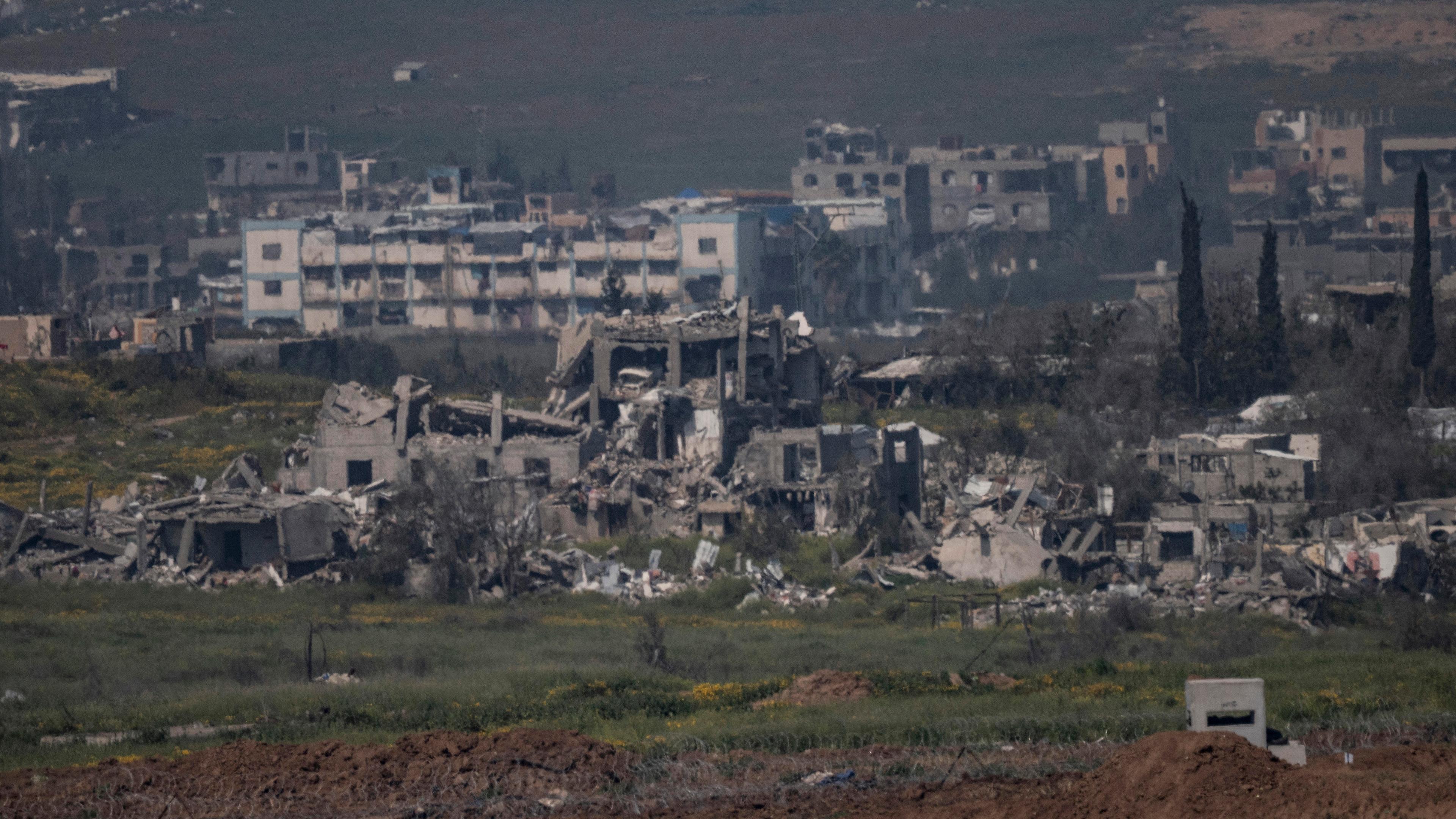 Zerstörte Gebäude im Gazastreifen.