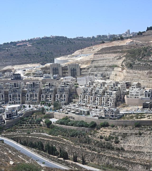 Israel baut Wohneinheiten in einer Siedlung im Westjordanland