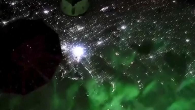 Bilder von der ISS gefilmt: Polarlichter über Kanada