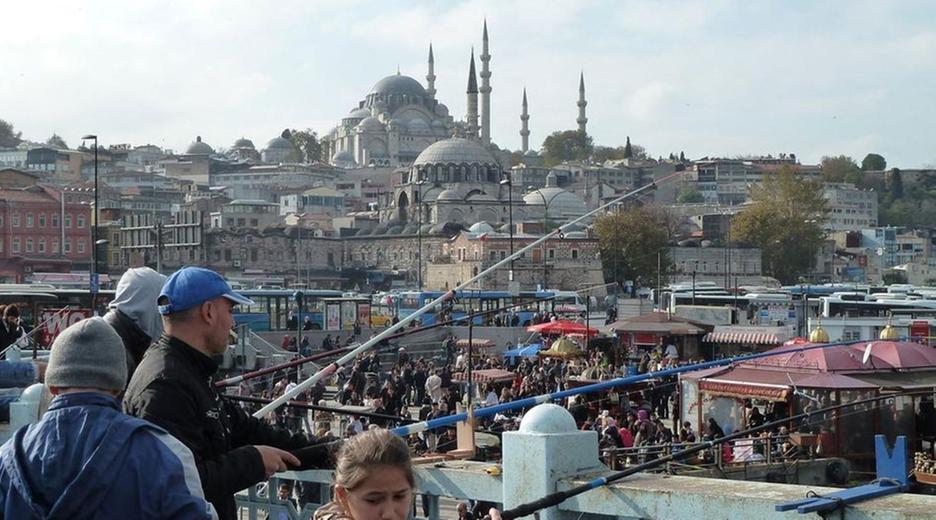 Touristen in Istanbul