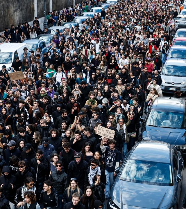 Proteste in Italien 