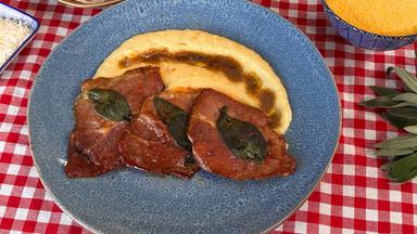 Italienisches Kalbsschnitzel mit Polenta