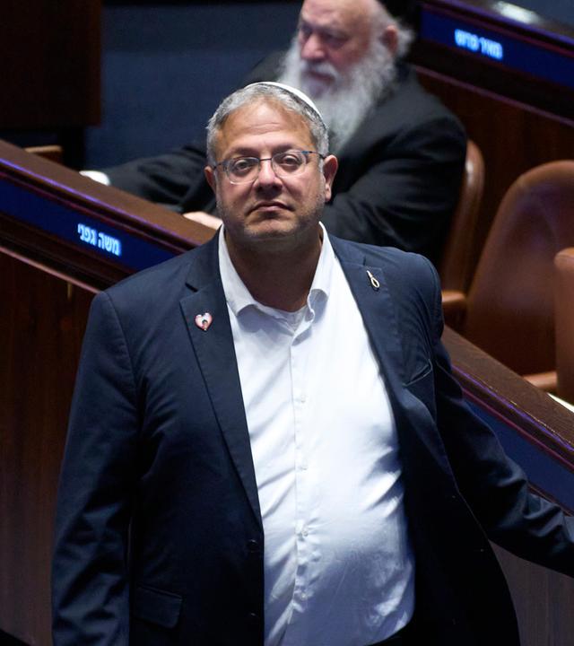 Israels Minister für Nationale Sicherheit, Itamar Ben-Gvir, im Israelischen Parlament. (Archiv)