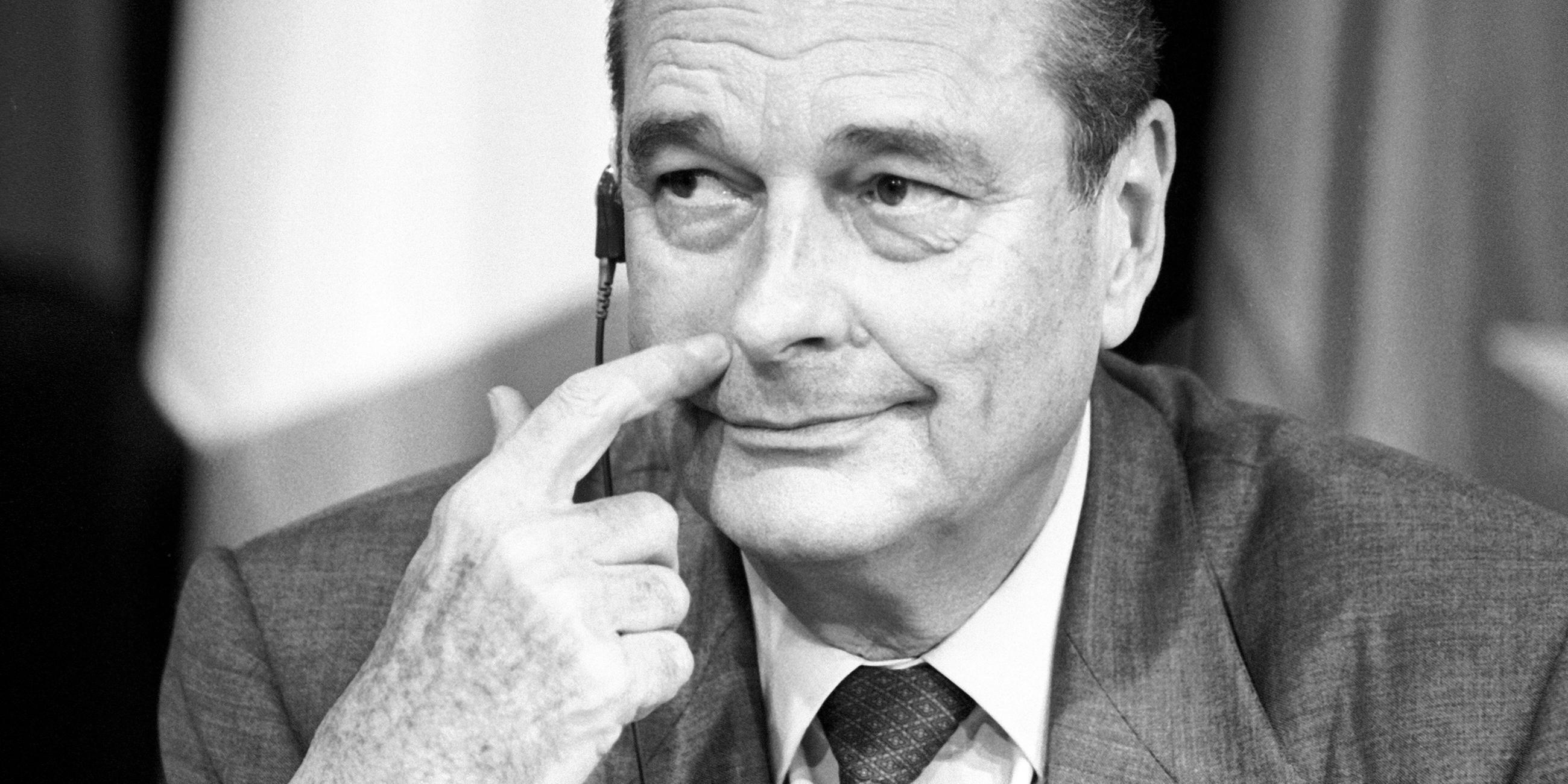 Archiv: Jacques Chirac im Jahre 1995 in Bonn