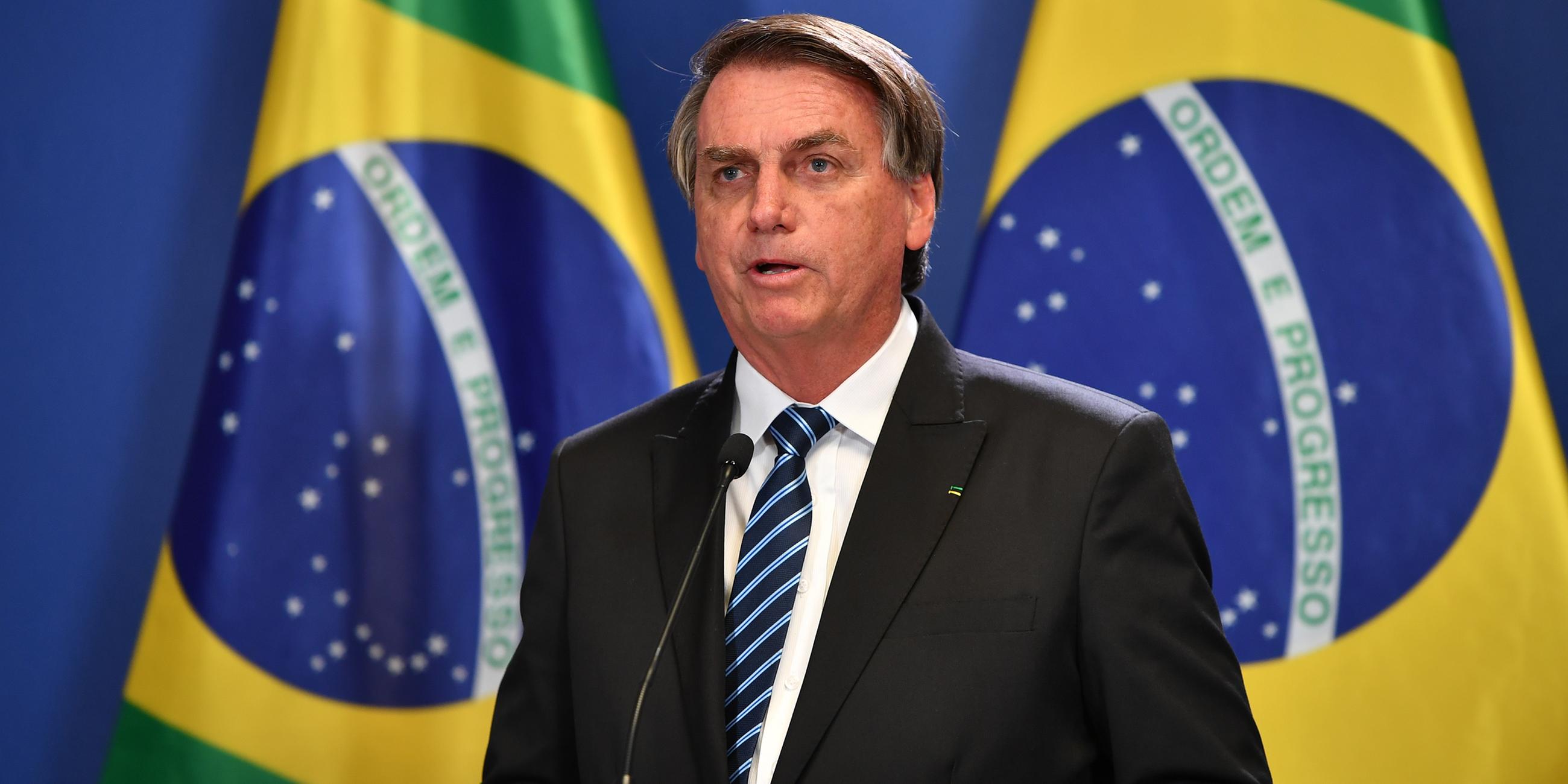 Jair Bolsonaro am 17.02.2022 in Brasilia