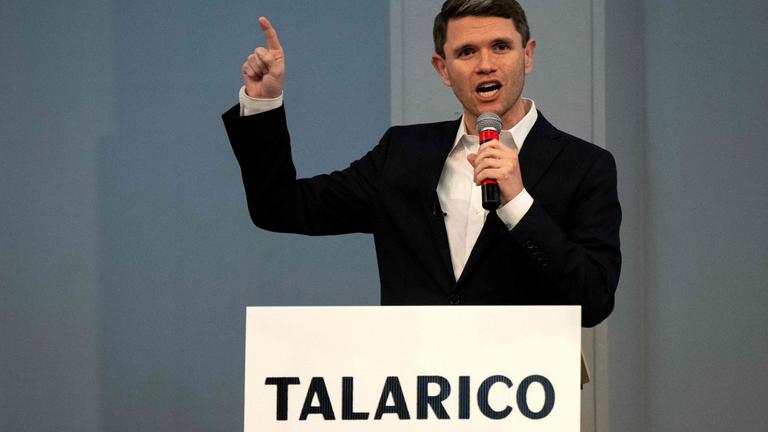 James Talarico spricht bei einer Veranstaltung der Demokraten in Texas.