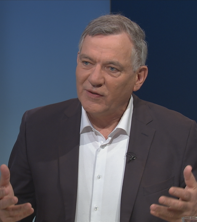 Jan van Aken in der ZDF-Wahlsendung Schlussrunde