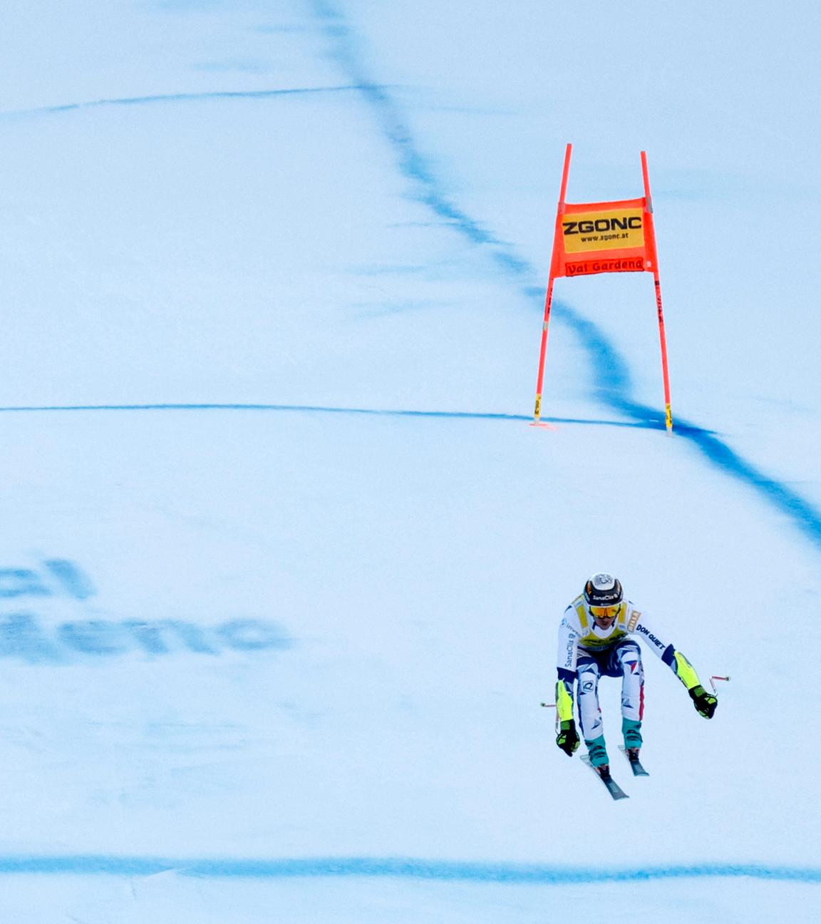 Skirennläufer Jan Zabystran gewinnt als erster Tscheche den Super-G in Gröden