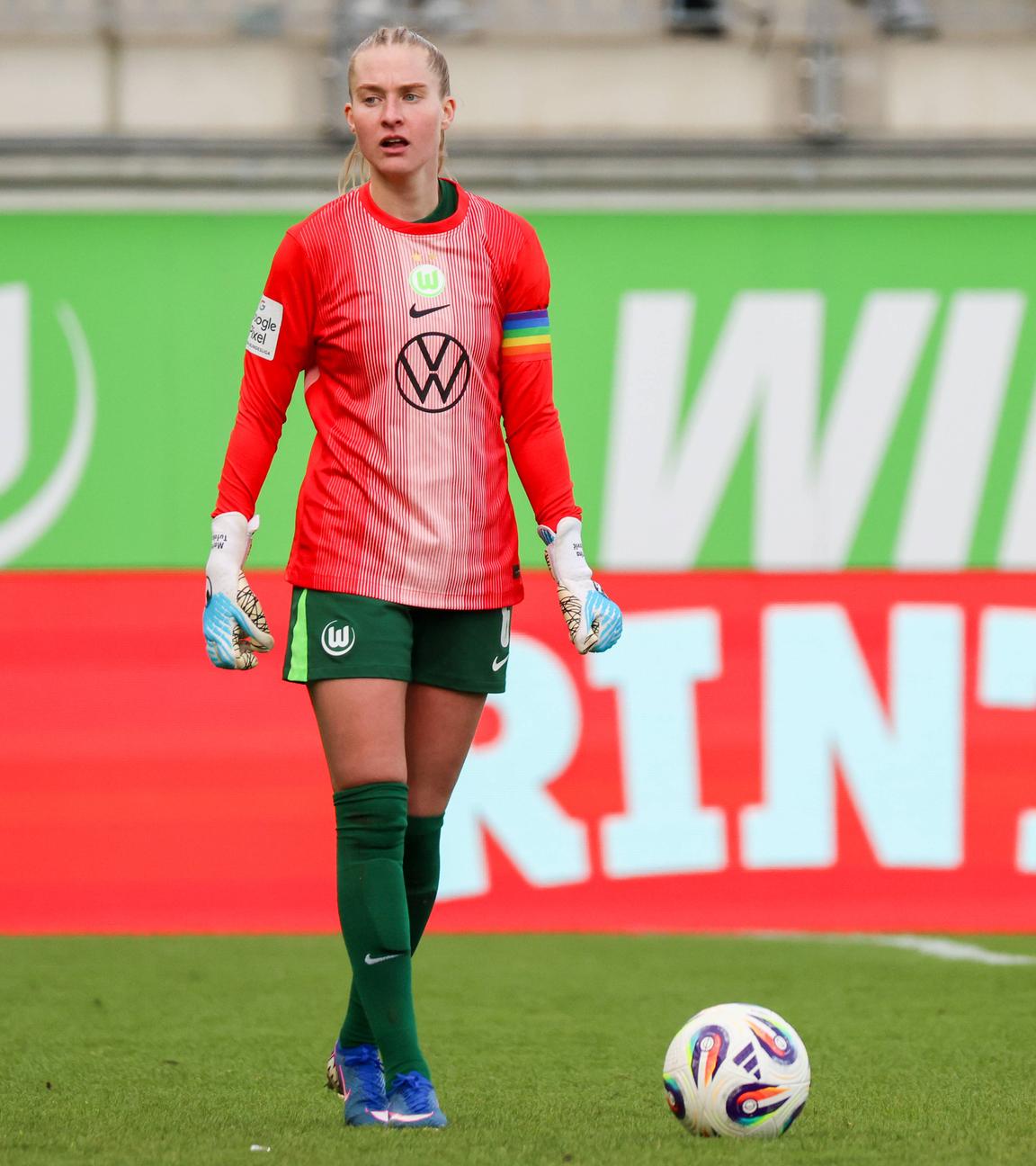 Janina Minge im Tor gegen Union Berlin 