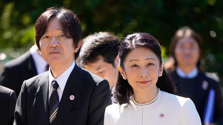Kronprinz Fumihito, bekannt als Akishino, und Kronprinzessin Kiko von Japan