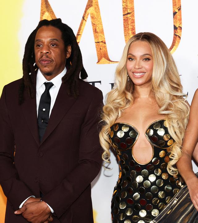 Jay-Z mit Beyoncé und Tochter Blue Ivy auf der Premiere von "Mufasa" in Hollywood. 