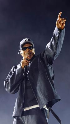 Jay-Z bei einem Konzert im Stade de France in Saint-Denis