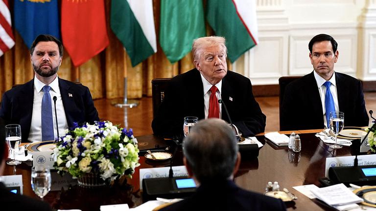 JD Vance, Donald Trump und Marco Rubio