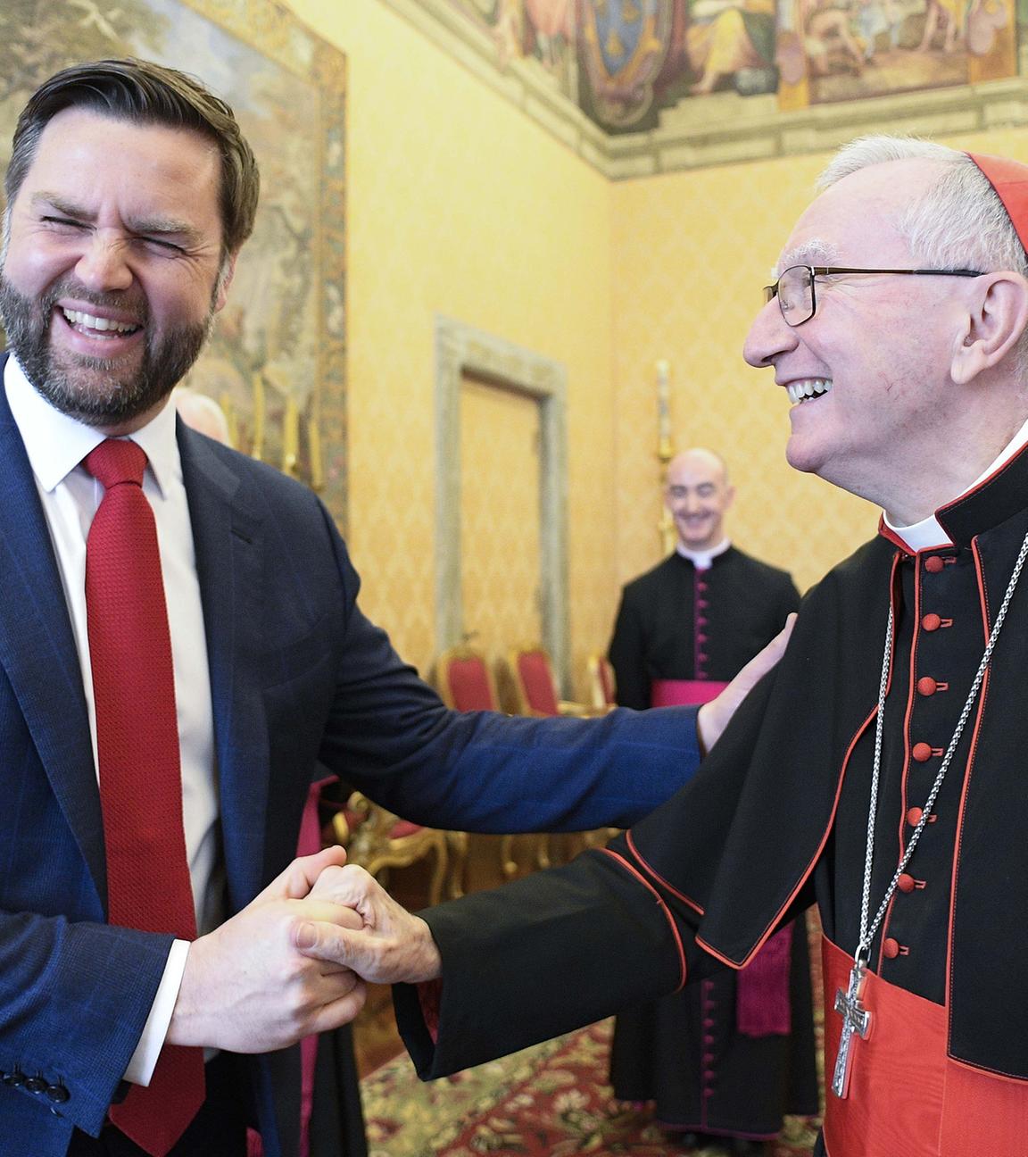 JD Vance trifft Kardinal Pietro Parolin im Vatikan