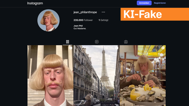 Jean Phil, Instagram-Account, KI-Fake