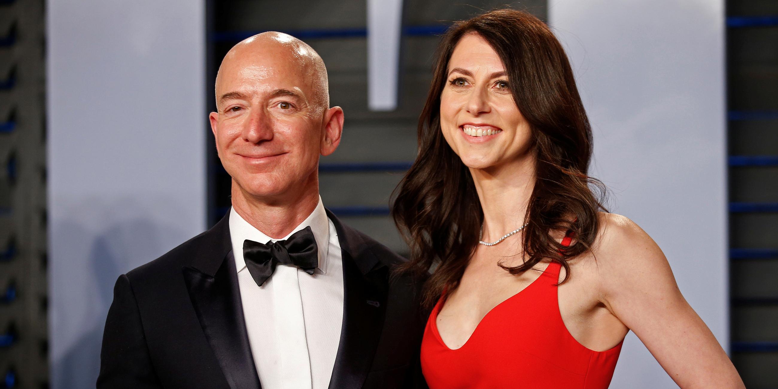 Archiv: Jeff Bezos and MacKenzie Bezos, aufgenommen am 04.03.2018 in Beverly Hills (USA)