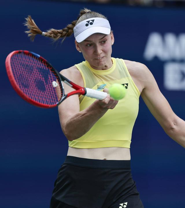 Jelena Rybakina in Aktion bei den US Open in New York am 09.09.2026. 