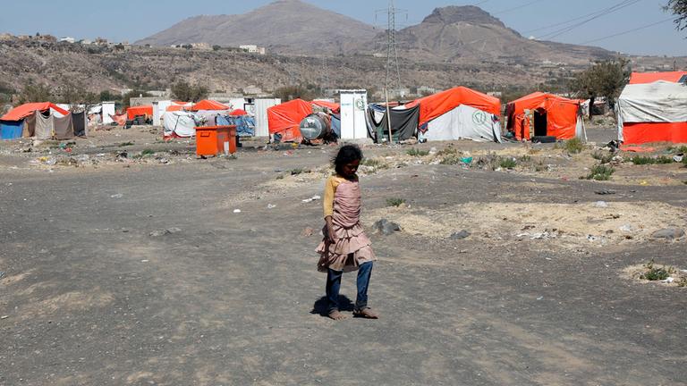 Flüchtlingslager Sanaa im Jemen am 20.02.2021