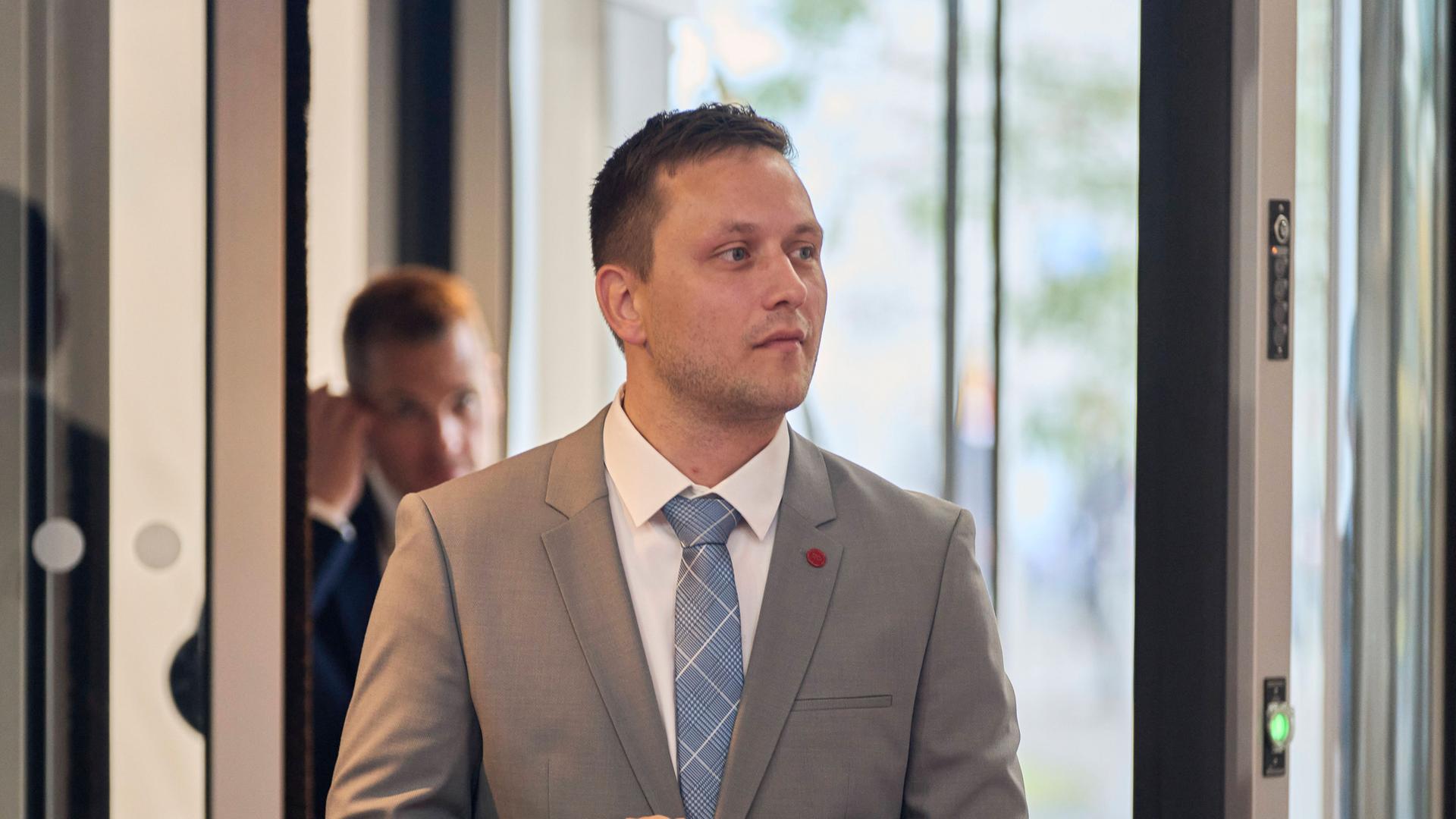 Jens Frederik Nielsen, Ministerpräsidentin von Grönland, beim Treffen am 02.10.2025 der Europäischen Politischen Gemeinschaft (EPG) am 02.10.2025