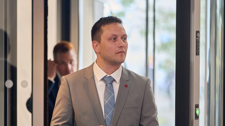 Jens Frederik Nielsen, Ministerpräsidentin von Grönland, beim Treffen am 02.10.2025 der Europäischen Politischen Gemeinschaft (EPG) am 02.10.2025