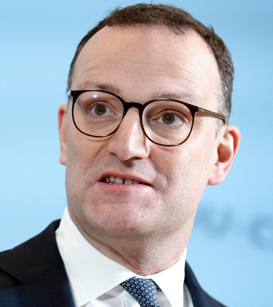 Jens Spahn beim Pressestatement (Archivbild)