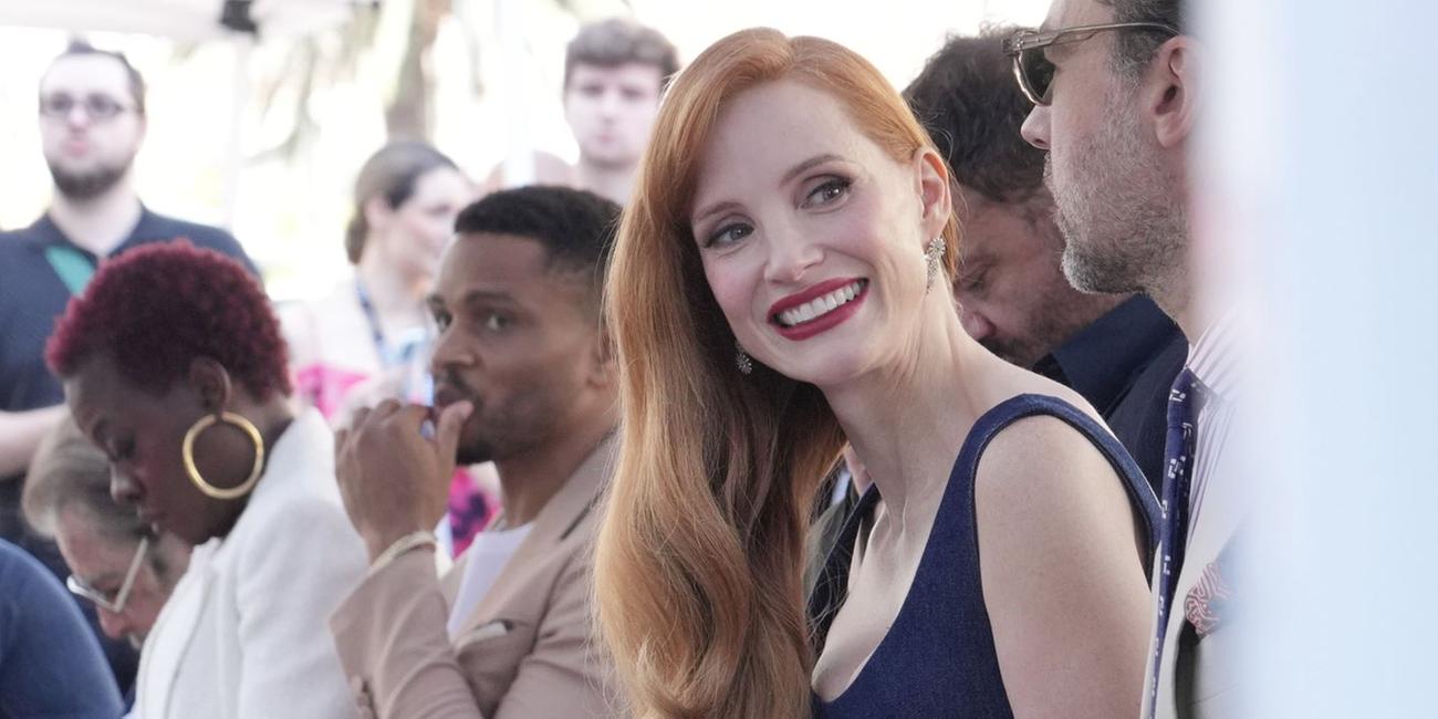 Die US-amerikanische Schauspielerin Jessica Chastain wird mit einem Stern auf Hollywoods Walk of Fame in Los Angeles geehrt.