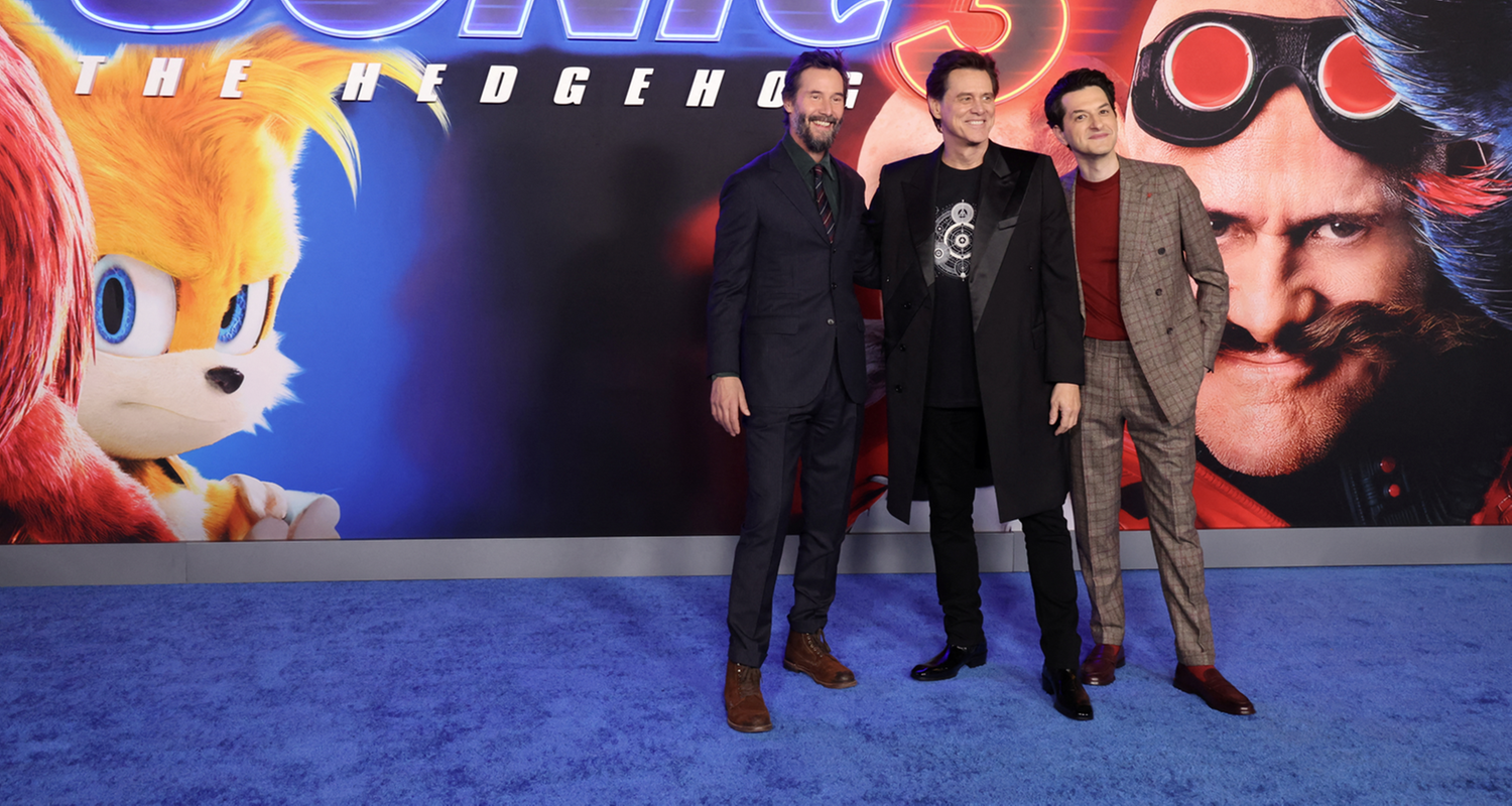 Filmpremiere "Sonic the Hedgehog 3" mit Jim Carrey und Keanu Reeves