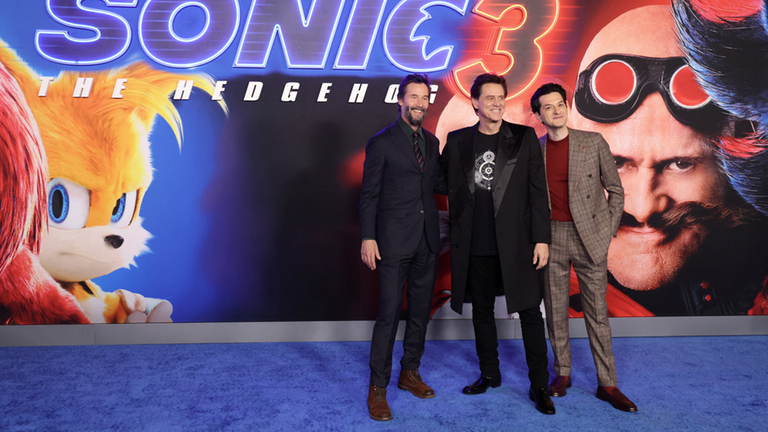 Filmpremiere "Sonic the Hedgehog 3" mit Jim Carrey und Keanu Reeves
