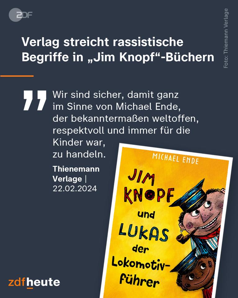 Verlag streicht N-Wort bei Jim Knopf