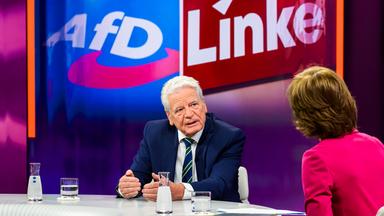 Von links: Joachim Gauck, Maybrit Illner