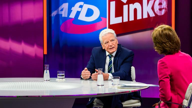 Von links: Joachim Gauck, Maybrit Illner