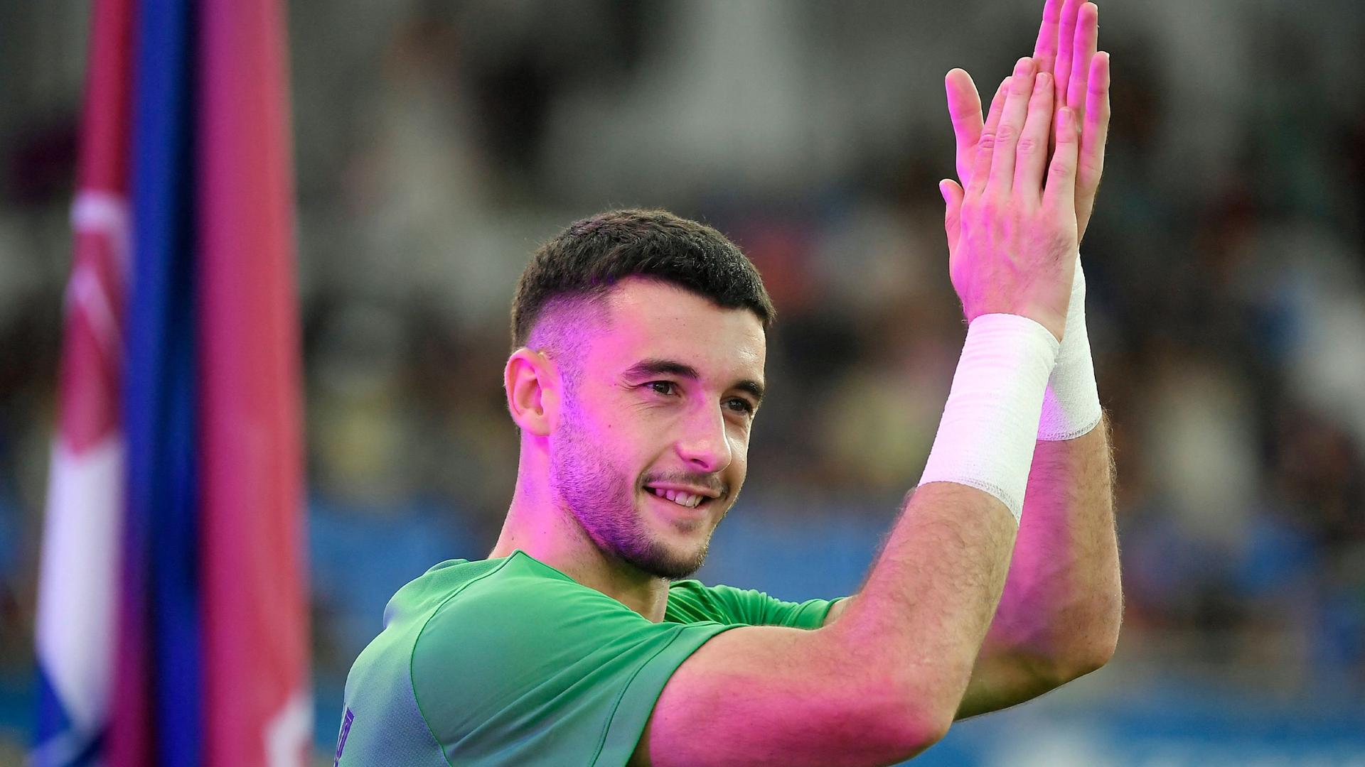 Joan Garcia im Training bei Barca.