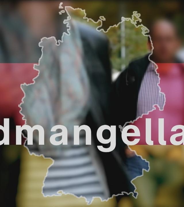 Deutschlandkarte mit Aufschrift "Jodmangelland"