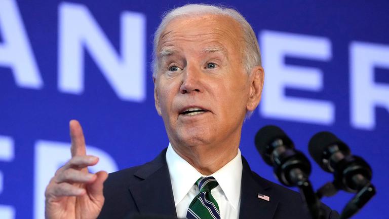 US-Präsident Joe Biden, aufgenommen am 13.08.2024 in New Orleans