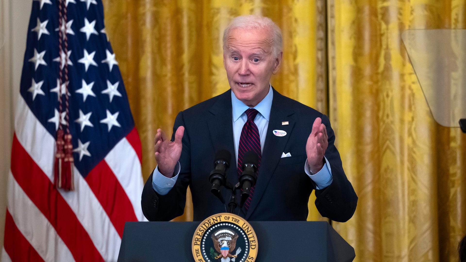 US-Präsident Joe Biden, aufgenommen am 28.10.2024 in Washington (USA)