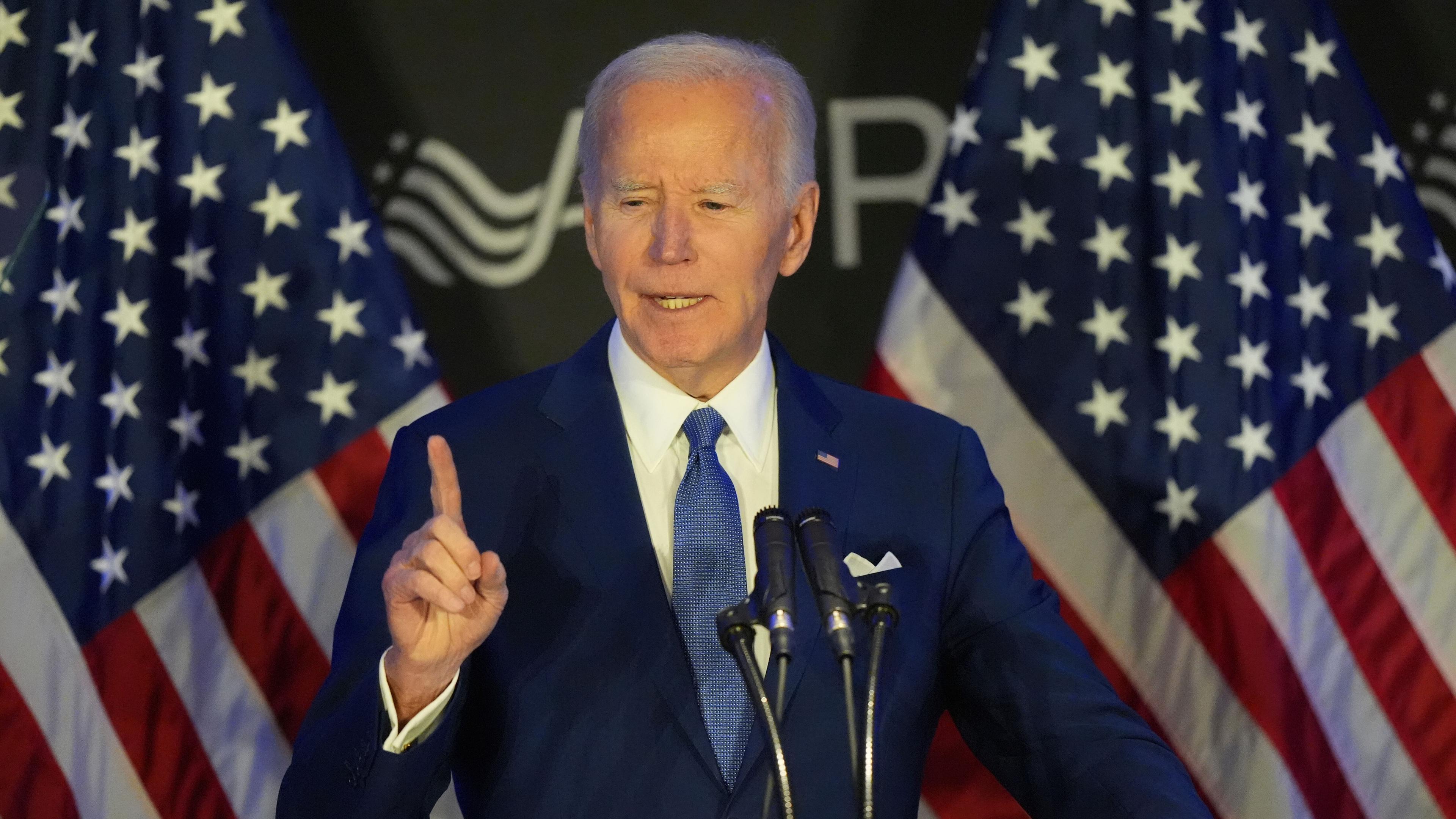 Der ehemalige US-Präsident Joe Biden spricht auf der Konferenz der Organisation Advocates, Counselors, and Representatives for the Disabled (ACRD).