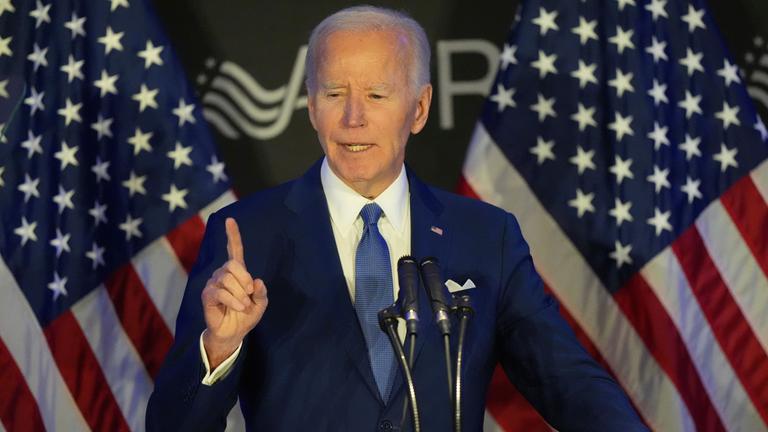 Der ehemalige US-Präsident Joe Biden spricht auf der Konferenz der Organisation Advocates, Counselors, and Representatives for the Disabled (ACRD).