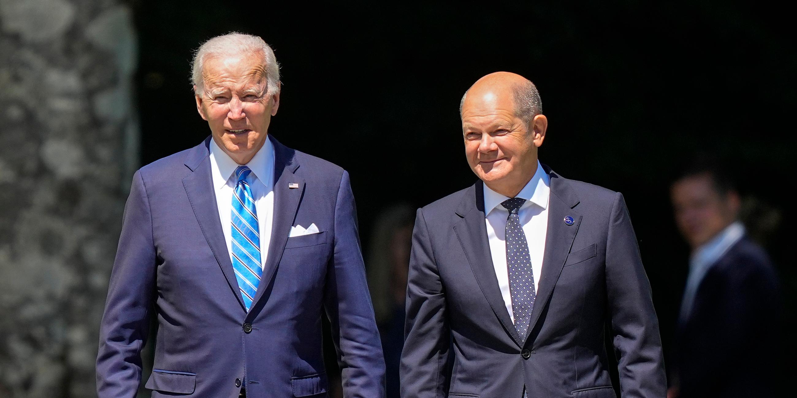 Joe Biden und Olaf Scholz