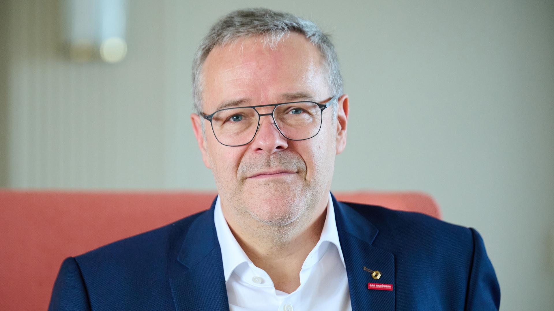 Das Bild zeigt Jörg Dittrich, Präsident des Zentralverbands des Deutschen Handwerks.