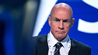 Der ehemalige Präsident des internationalen Ski- und Snowboardverbands International Ski and Snowboard Federation (FIS), Johan Eliasch, während des 57. Internationalen FIS-Kongresses 2026 in Belgrad, Serbien, am Donnerstag, dem 11. Juni 2026.