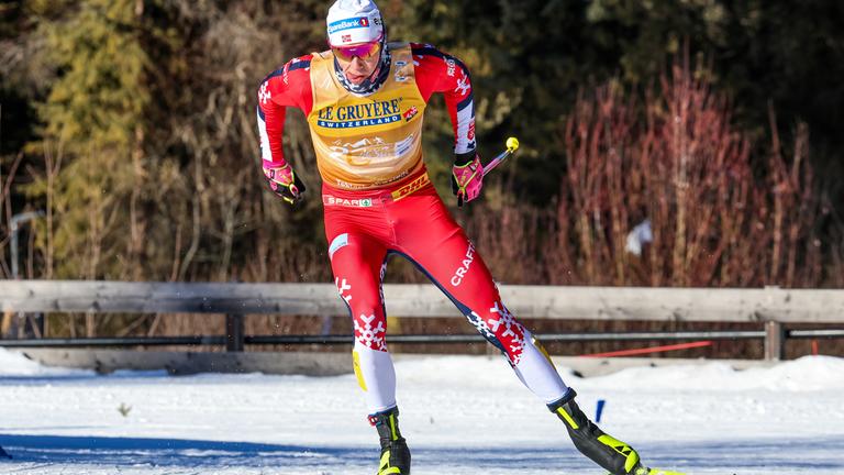 Johannes Hoesflot KLAEBO (Norwegen) ist in Aktion.