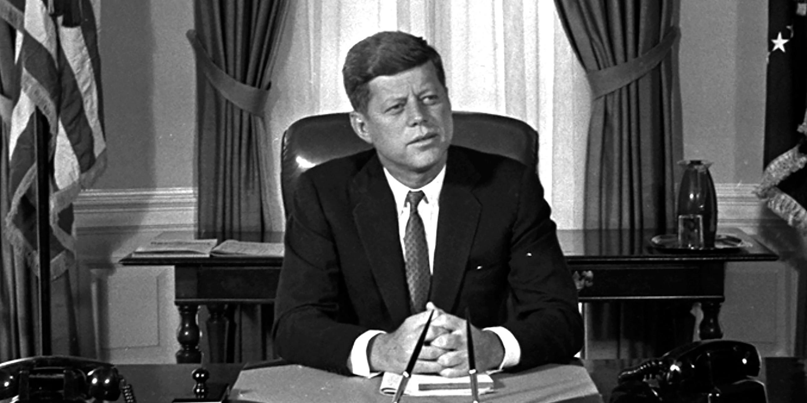 Archiv: Der ehemalige US-Präsident John F. Kennedy am 21.01.1961