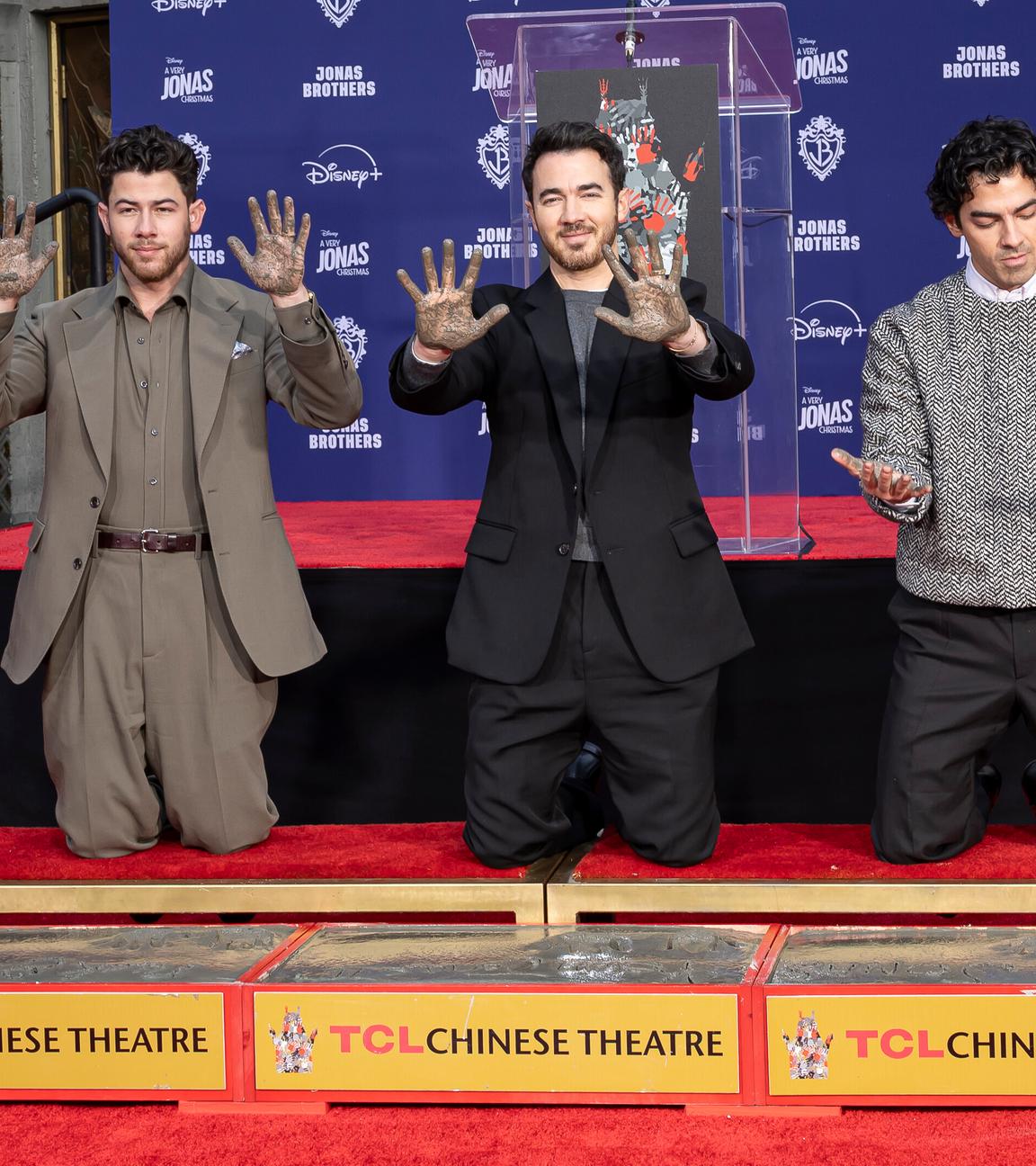 Jonas Brothers in Zement verewigt