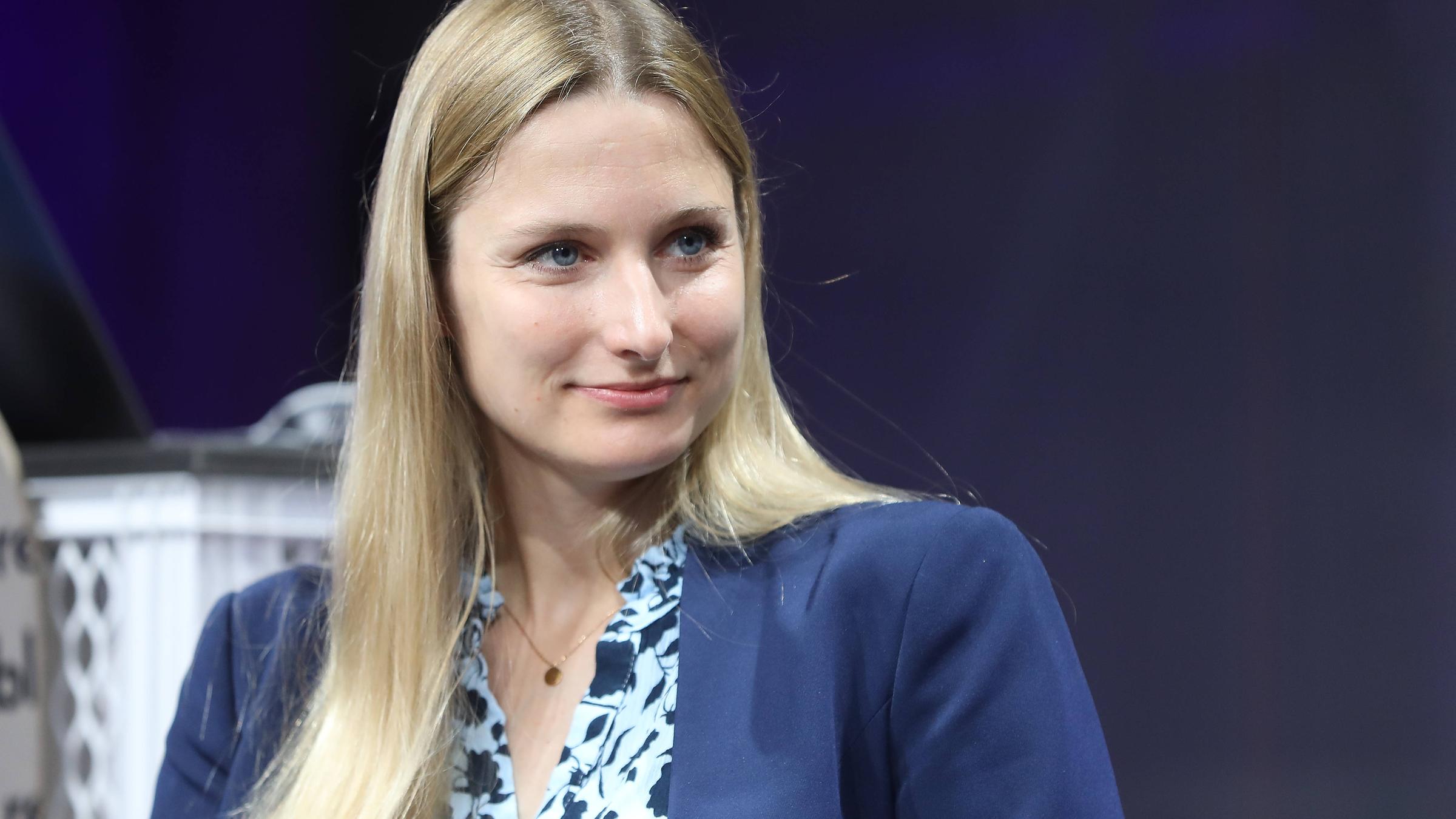 Josephine Ballon, Juristin bei "HateAid", auf der Digitalmesse Re:publica am 27.05.2024 in Berlin.