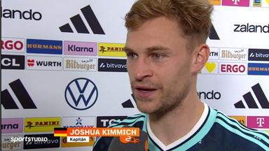 Joshua Kimmich im Interview beim ZDF nach dem WM-Vorbereitungsspiels zwischen Deutschland und Finnland.