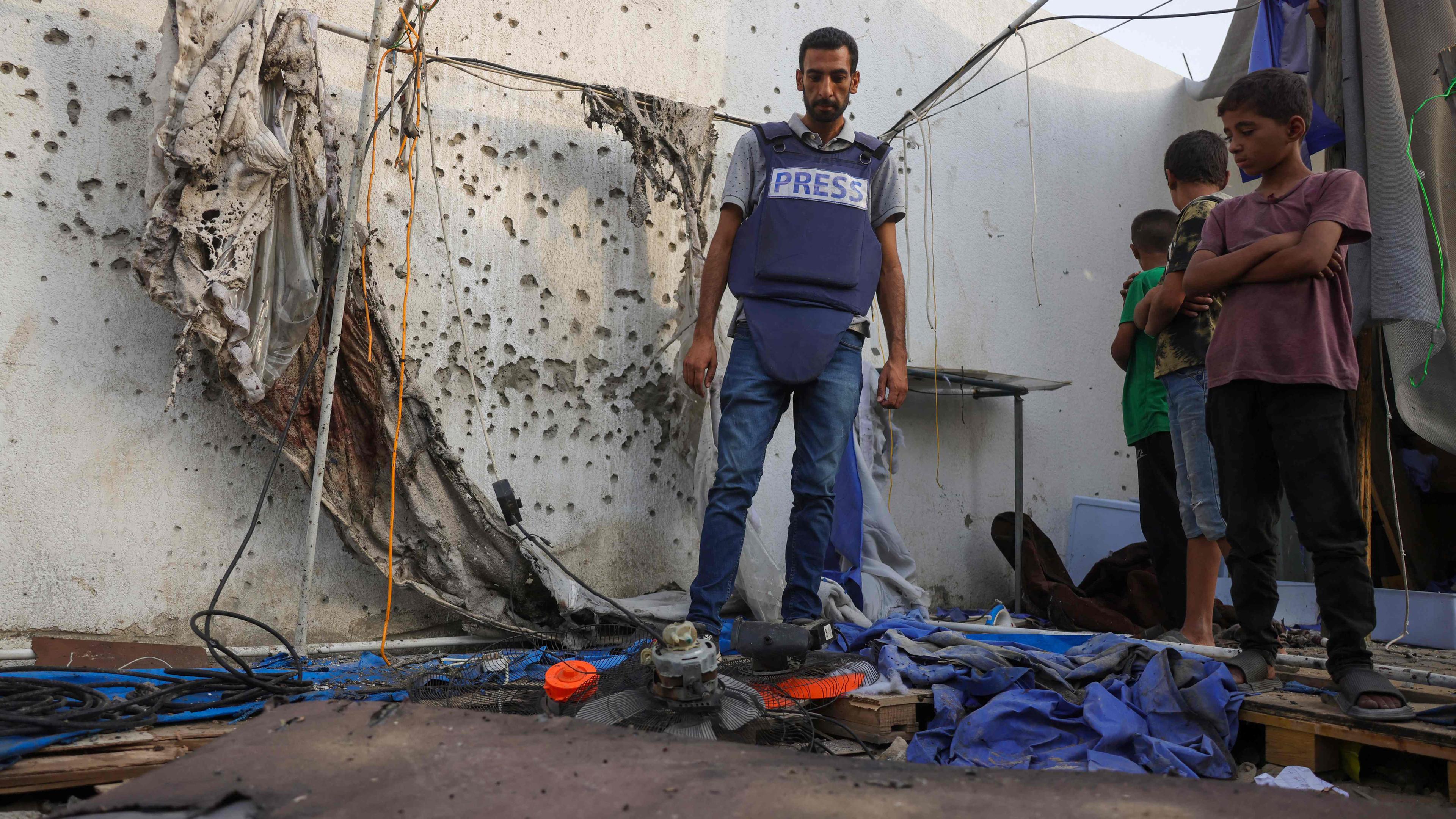 Bericht von getöteten Journalisten in Gaza