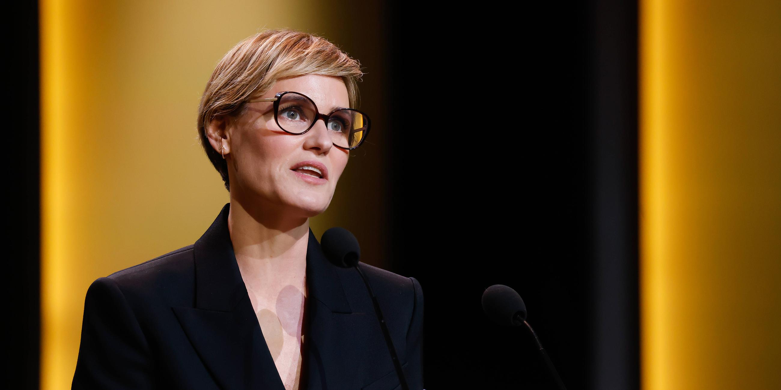 Die französische Schauspielerin Judith Godrèche bei der César-Filmpreisvergabe in Paris